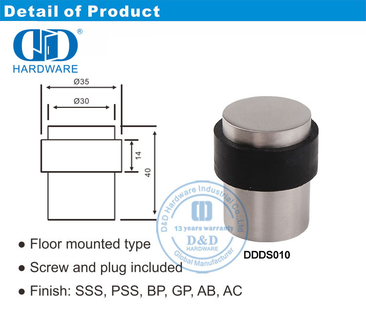 Safety Door Stopper Tope de puerta de seguridad