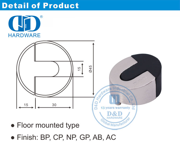 Round Door Holder Soporte de puerta redonda