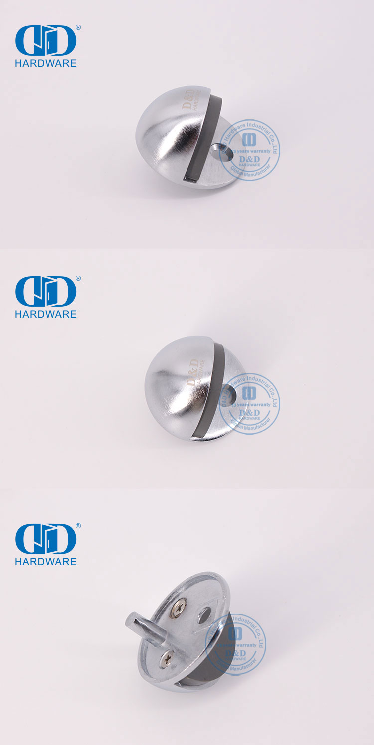 Satin Chrome Door Stopper Tope de puerta cromado satinado