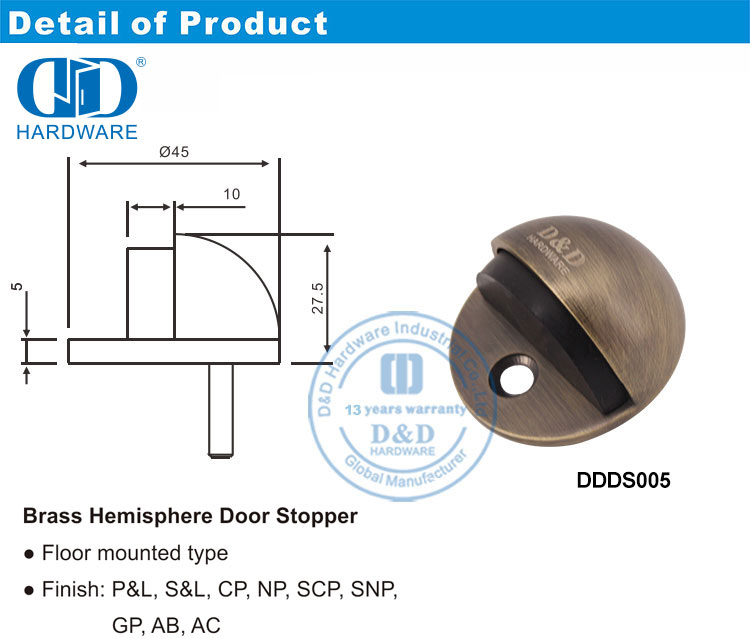 Door Catch Stop Holder Soporte de tope de puerta