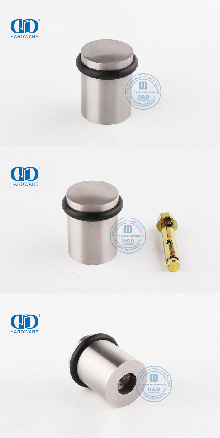 Black Rubber Door Stop Tope de puerta de goma negra