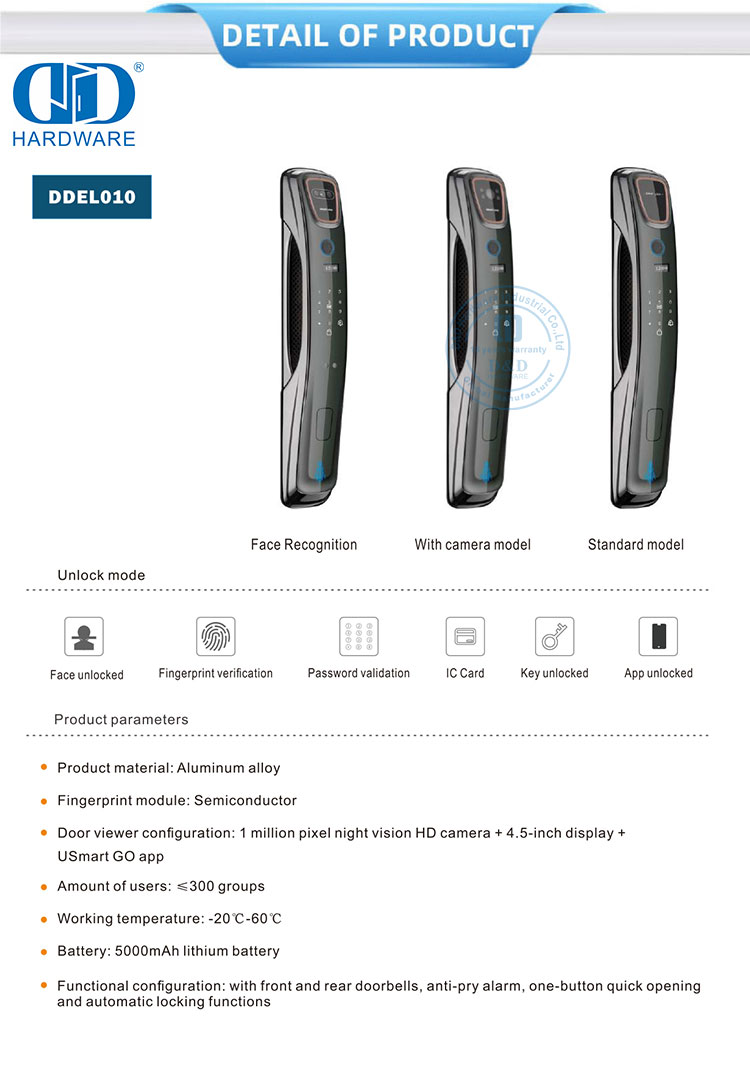 key fingerprint smart lock cerradura inteligente con huella digital