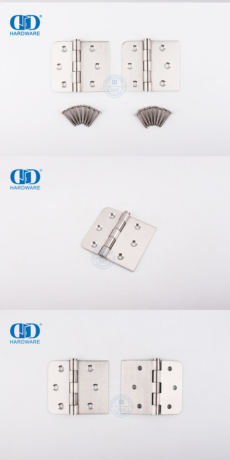 Stainless Steel Square Corner Door Hinge Bisagra de puerta de esquina cuadrada de acero inoxidable