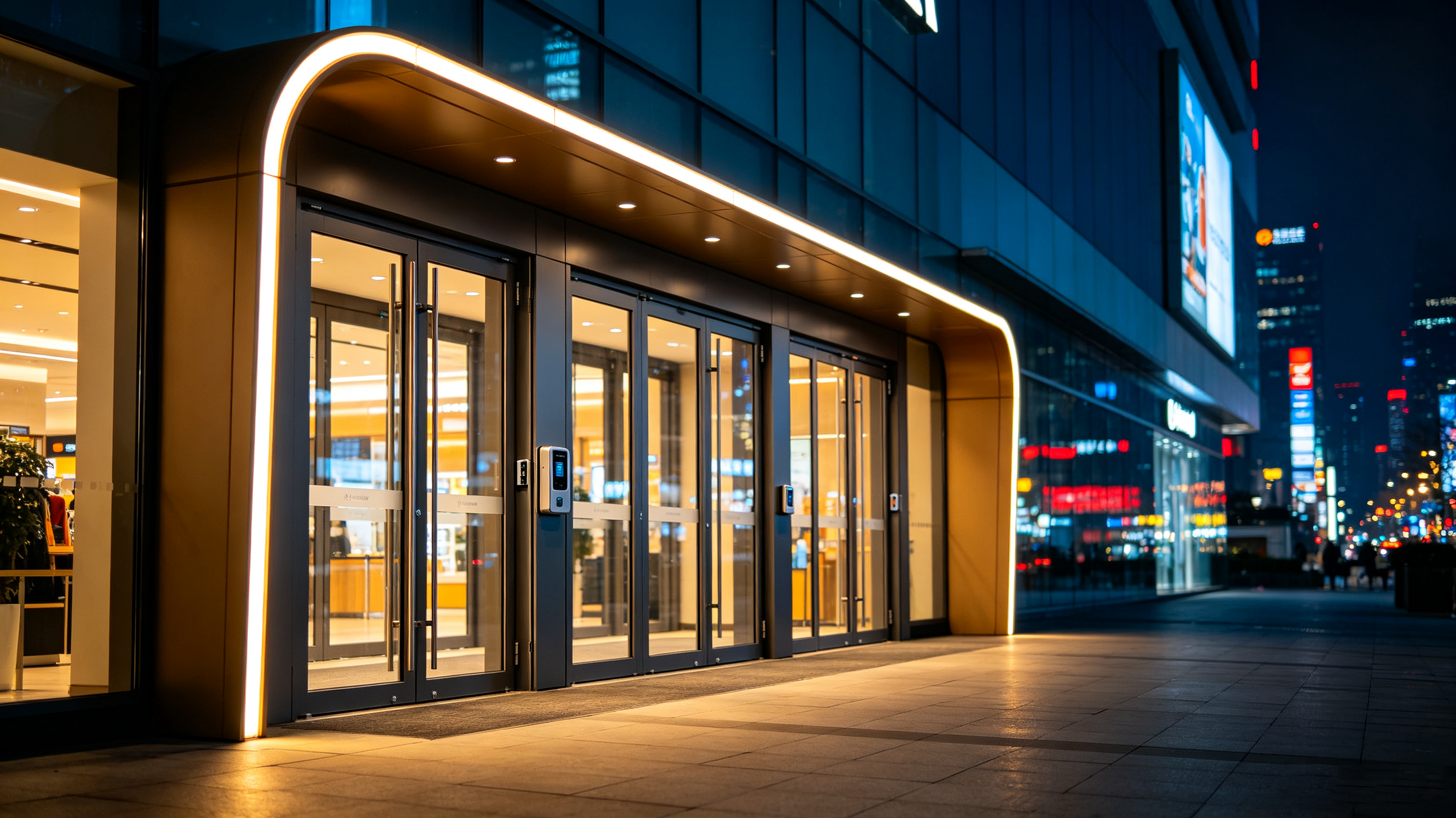 shopping mall door lock cerradura de la puerta del centro comercial