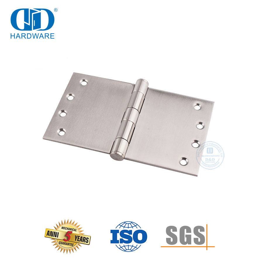 Accesorios de herrajes para puertas Montaje de bisagra de puerta de tiro ancho SUS 304-DDSS049-100x180x3.4mm