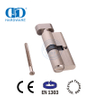 Cilindro para puerta de inodoro EN 1303, latón macizo de calidad con acabado en níquel satinado-DDLC007-70mm-SN