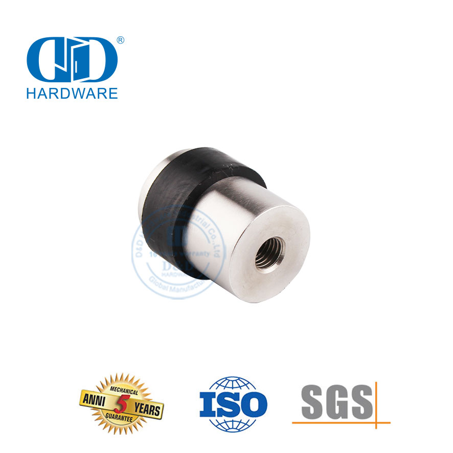 Soporte de tope de puerta de hardware de puerta de seguridad de acero inoxidable para piso-DDDS010-SSS