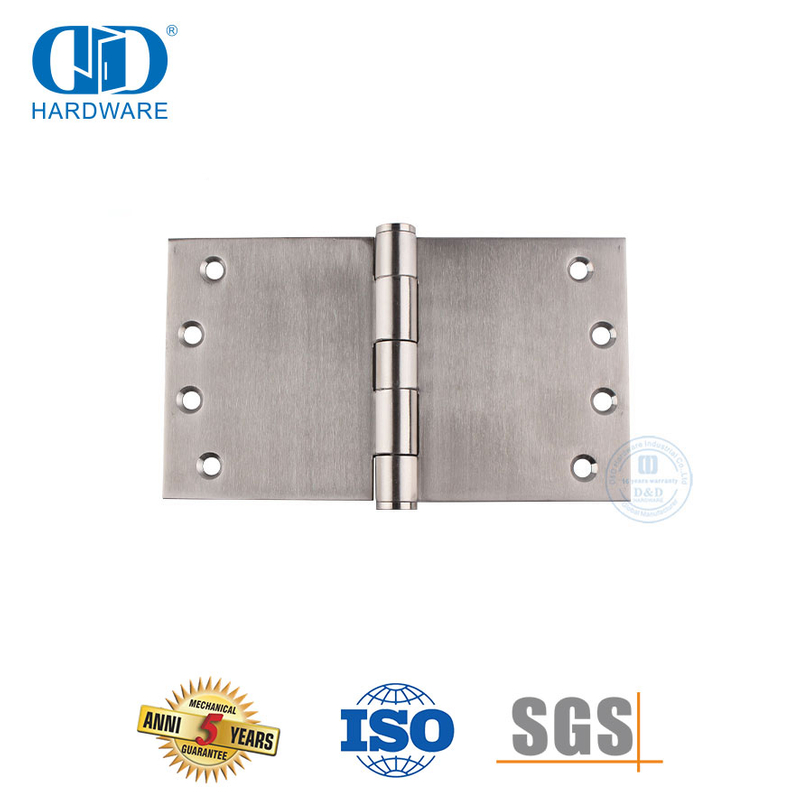 Accesorios de herrajes para puertas Montaje de bisagra de puerta de tiro ancho SUS 304-DDSS049-100x180x3.4mm