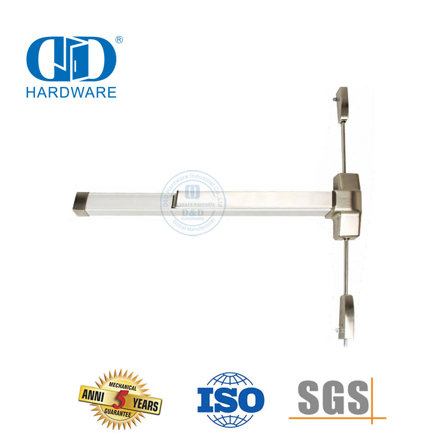 Dispositivo de pánico de media longitud tipo varilla vertical para puerta comercial-DDPD002-SSS