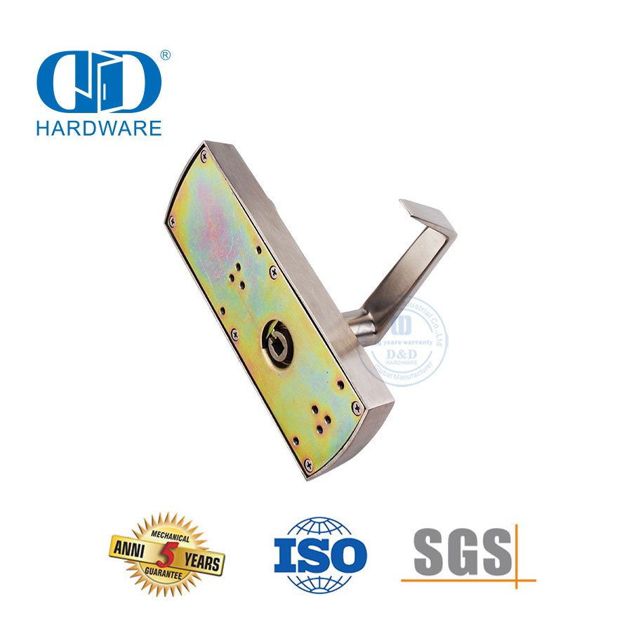 Manija de puerta de alta resistencia con función de aula con llave y ajuste de palanca-DDPD018-SSS