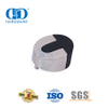 Herrajes para puertas de metal con acabado en cromo satinado, soporte para puerta redonda de piso-DDDS006-SC