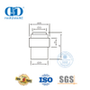 Tope de puerta de aleación de zinc de acero inoxidable negro mate para piso-DDDS009-MB