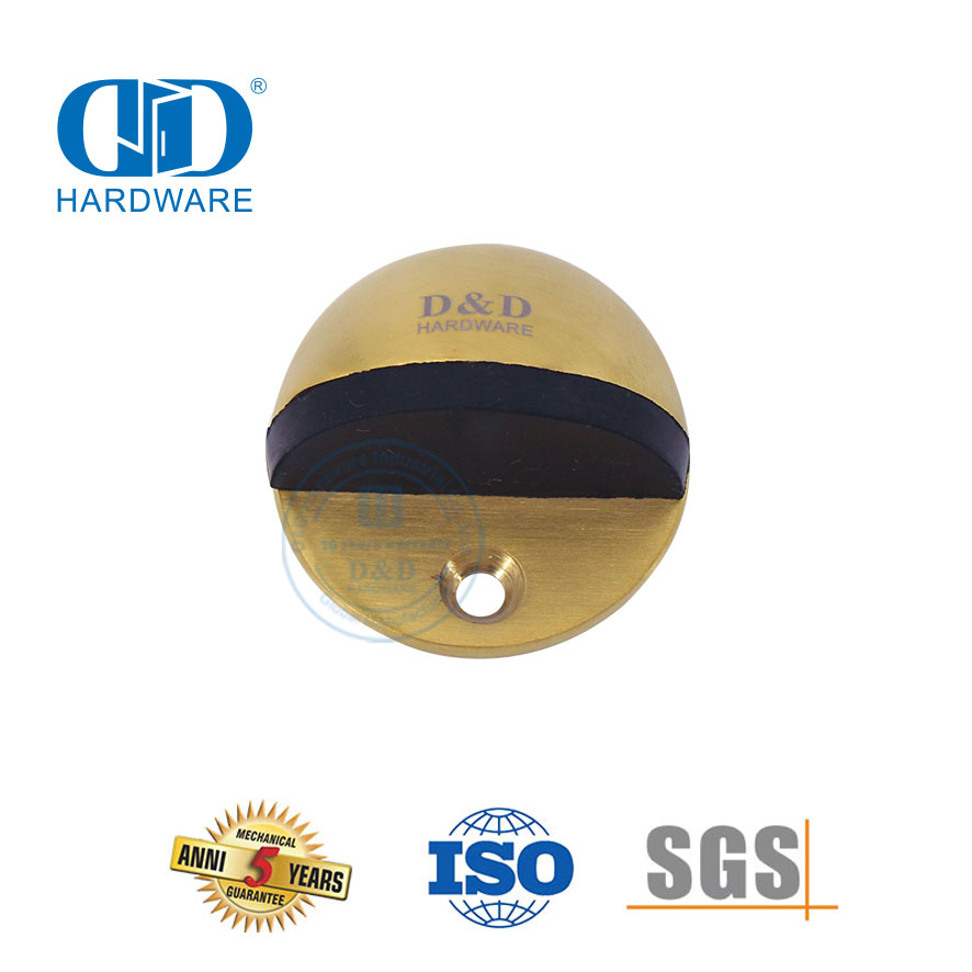 Herrajes para puertas de madera Soporte para tope de puerta tipo montado en el piso de buena calidad-DDDS001-SB