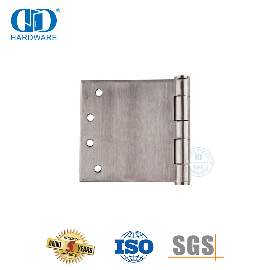 Herrajes para puertas exteriores de acero inoxidable Bisagra de puerta tipo ancho grande-DDSS049-100x200x3.4mm