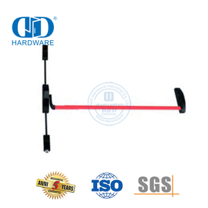 Barra de empuje de acero Barra transversal de empuje de hardware para salida de emergencia-DDPD035