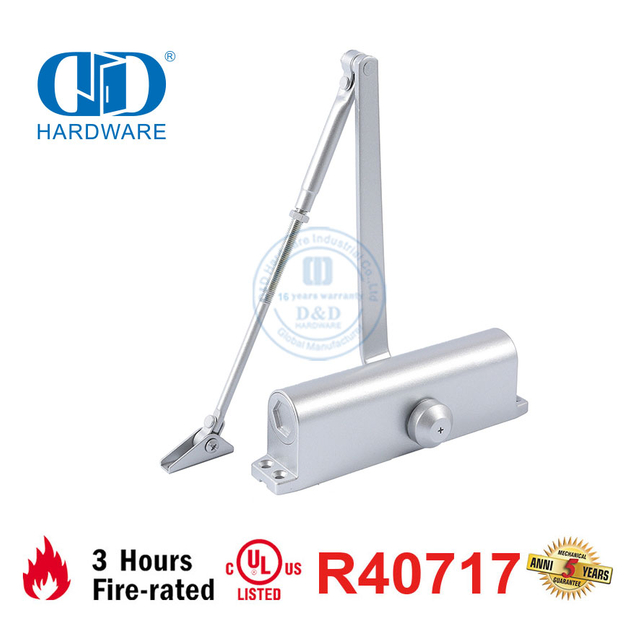 Venta caliente resistente 80-120 KG 1250 mm CE UL 10C Cierrapuertas resistente al fuego con control trasero-DDDC040
