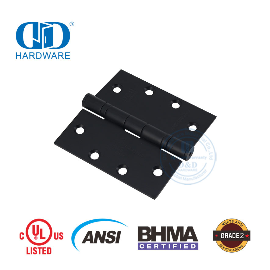 bisagra de puerta negra