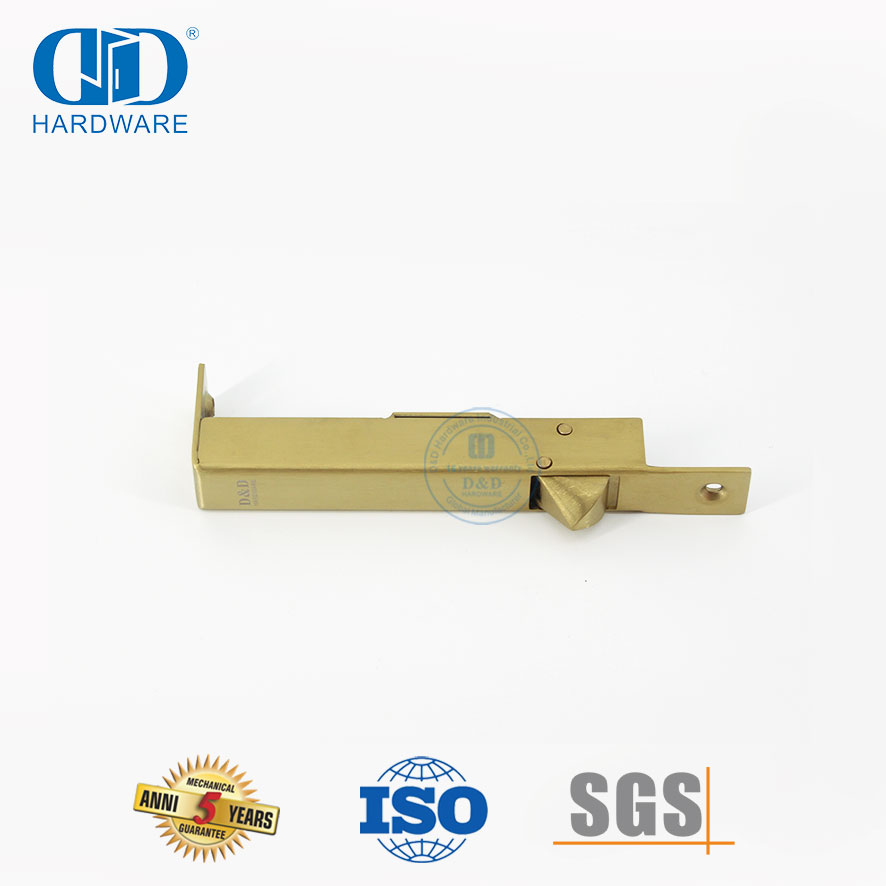 Perno de puerta con descarga automática lateral izquierda derecha de latón satinado-DDDB023-SB