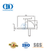 Tope de puerta de hemisferio de aleación de zinc negro mate Tipo montado en el piso-DDDS003-MB