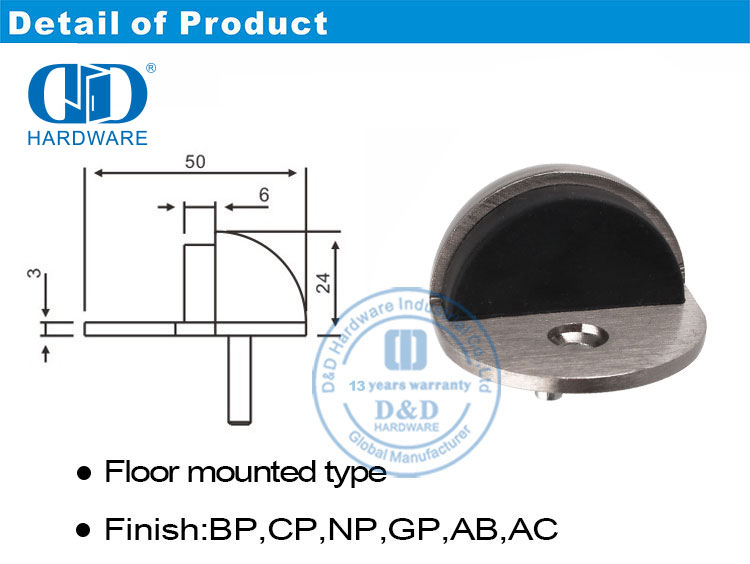 Tope de puerta comercial