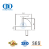 Herrajes para puertas de aleación de zinc Tope de puerta dorado montado en el piso de latón satinado-DDDS002-SB