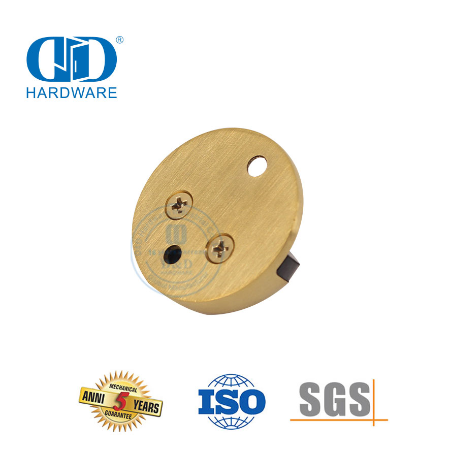Herrajes para puertas de madera Soporte para tope de puerta tipo montado en el piso de buena calidad-DDDS001-SB