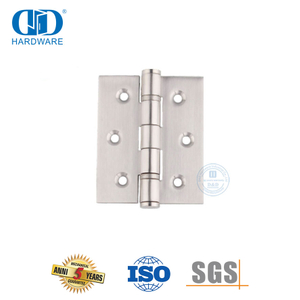 Bisagra de puerta con arandela de punta plana con rodamiento de bolas doble de acero inoxidable-DDSS048-B