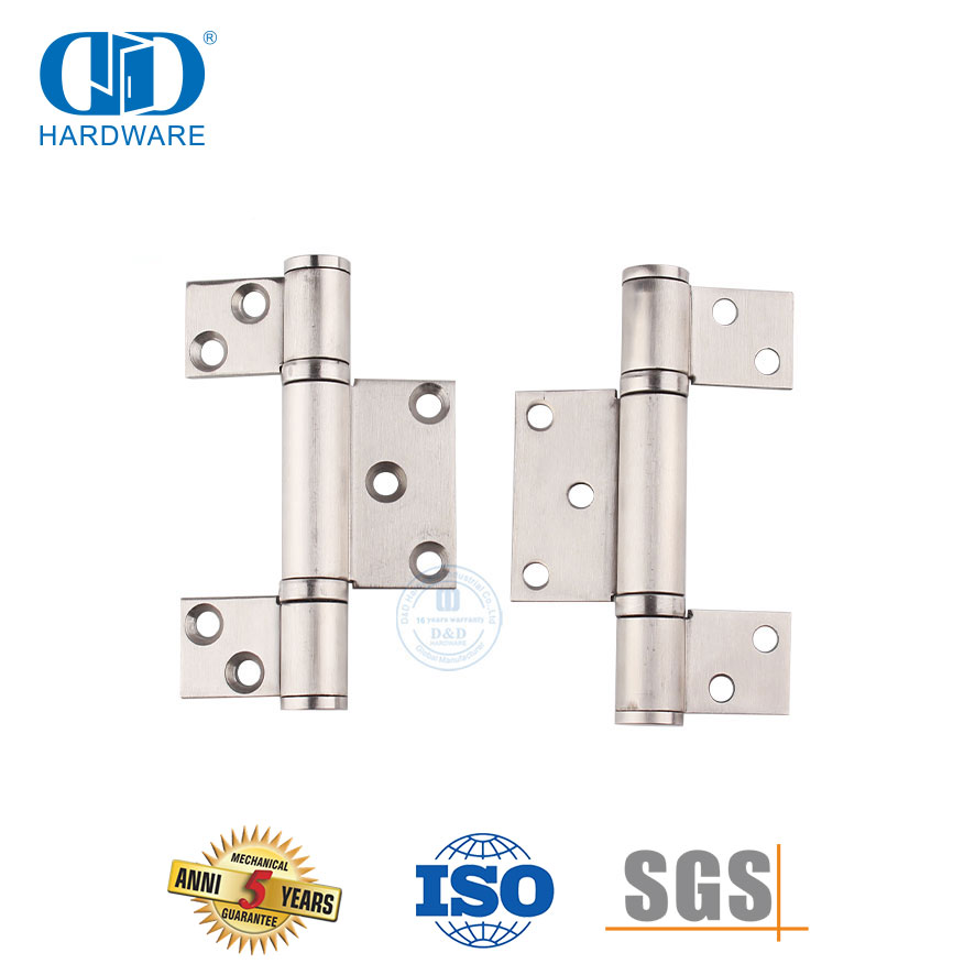 Herrajes para puertas Bisagra de tres hojas de acero inoxidable para puerta plegable-DDSS042