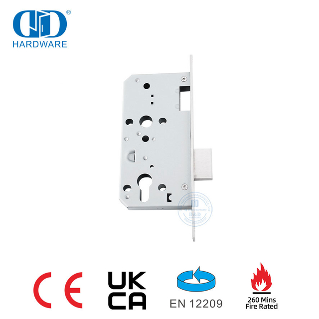 CE EN12209 Cerradura de puerta con cerrojo de acero inoxidable resistente al fuego de 240 minutos-DDML013-5572