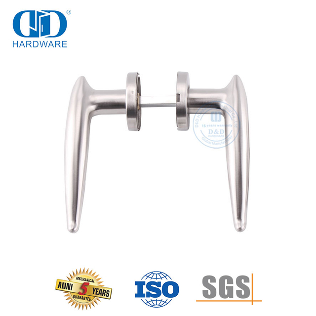 Manija de palanca sólida de acero inoxidable de diseño aerodinámico para puerta de aluminio-DDSH035-SSS