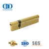 Cilindro de bloqueo doble compensado de perfil europeo de alta seguridad de latón macizo-DDLC012-70mm-SN