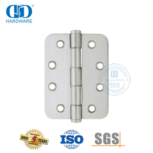 Bisagra de puerta de esquina redonda de acero inoxidable para puerta de madera-DDSS006