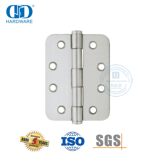 Bisagra de puerta de esquina redonda de acero inoxidable a buen precio -DDSS006
