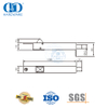 Perno de descarga automático Dextral de acero inoxidable para puerta doble-DDDB023-SSS