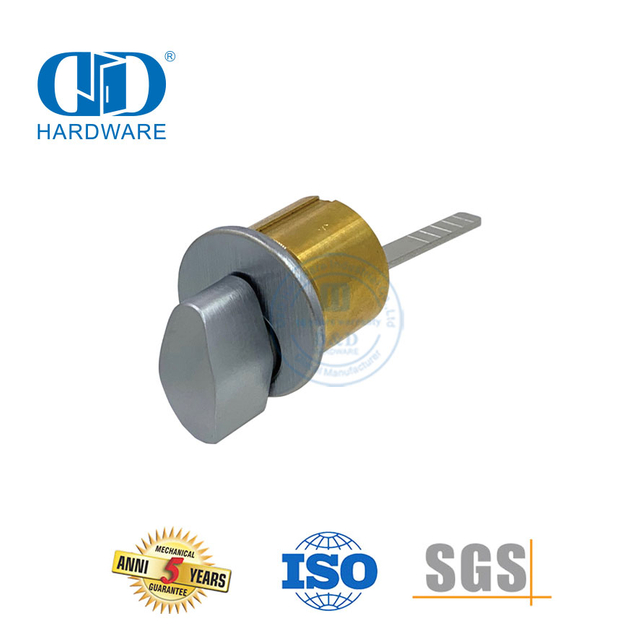 Cilindro de giro de pulgar con borde de fácil giro de latón macizo para dispositivo de pánico-DDLC020-29mm-SN