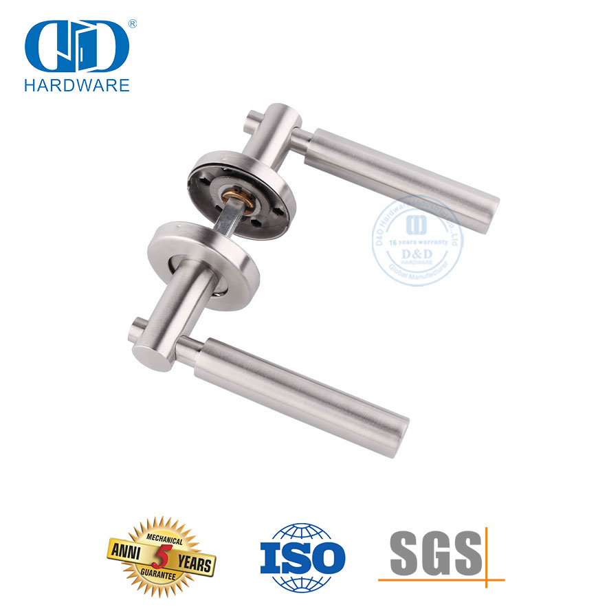 Manija de palanca sólida de forma cilíndrica de fundición de precisión de acero inoxidable-DDSH034-SSS