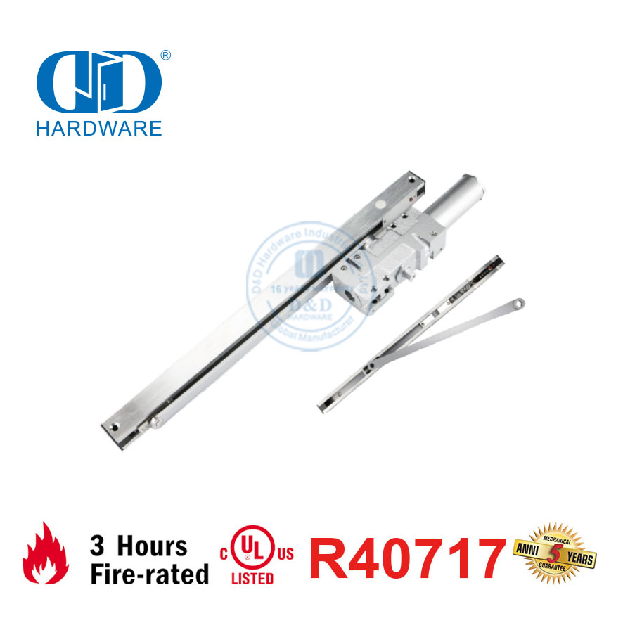 Cierrapuertas con brazo deslizante eléctrico resistente al fuego con certificación UL de seguridad-DDDC048