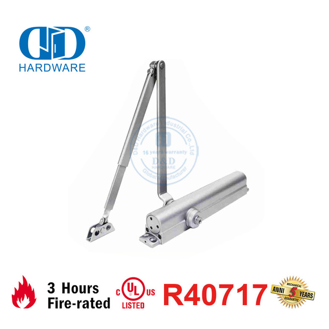 Alta calidad 150 KG 1400 mm Velocidad ajustable de alta resistencia Certificado ANSI UL Certificación Fire Door Closer-DDDC042