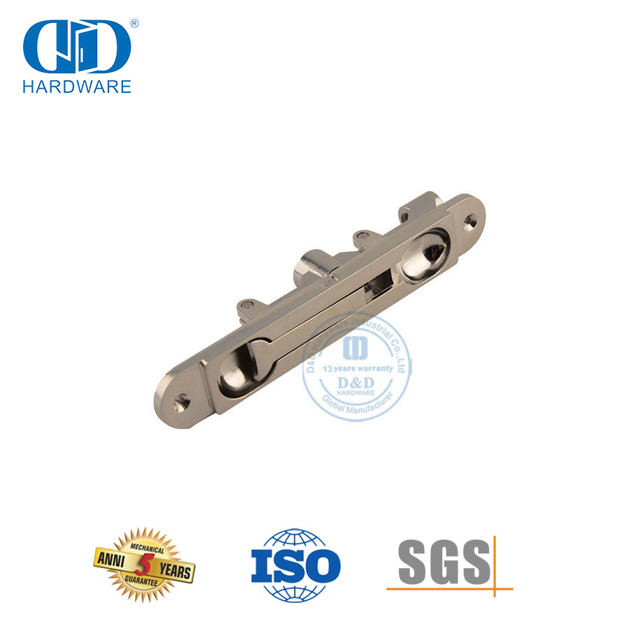 Perno rasante de esquina redonda ajustable de aleación de zinc para puerta de metal-DDDB018-B-SN