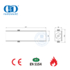 Cierrapuertas de dos velocidades ajustables de aleación de aluminio con certificación CE EN1154-DDDC013