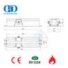 Cierrapuertas de ajuste de resorte Cierrapuertas de aleación de aluminio CE EN1154 resistente al fuego-DDDC014