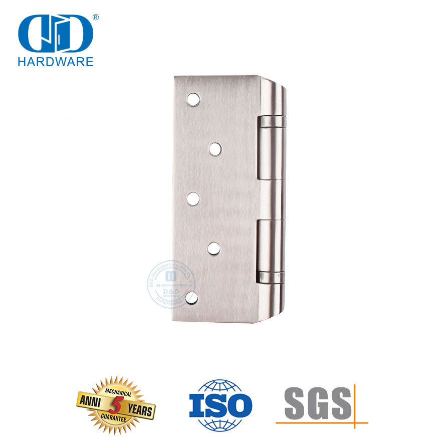 Bisagra de puerta con rodamiento de bolas doble de 5 pulgadas de acero inoxidable para proyecto hospitalario-DDSS044-B-5x3.5x3.0mm