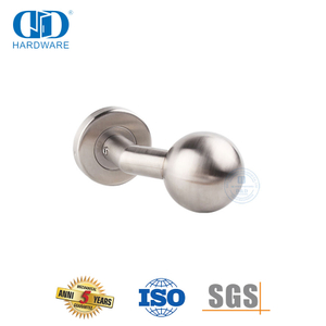 Hardware de construcción de apartamentos Manija de puerta de palanca con perilla de bola orbicular-DDTH032-SSS