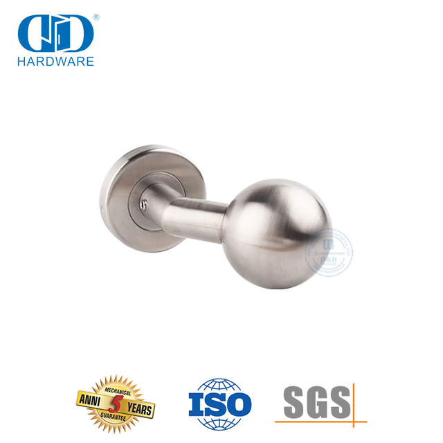 Hardware de construcción de apartamentos Manija de puerta de palanca con perilla de bola orbicular-DDTH032-SSS
