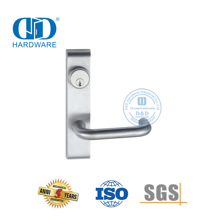 Embellecedor de palanca de escudo de acero inoxidable 304 de buena calidad para puerta comercial-DDPD014-SSS