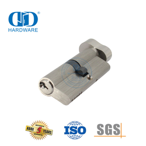 Certificación EN 1303 Perilla de maní Cilindro de cerradura simple de latón macizo-DDLC014-70mm-SN