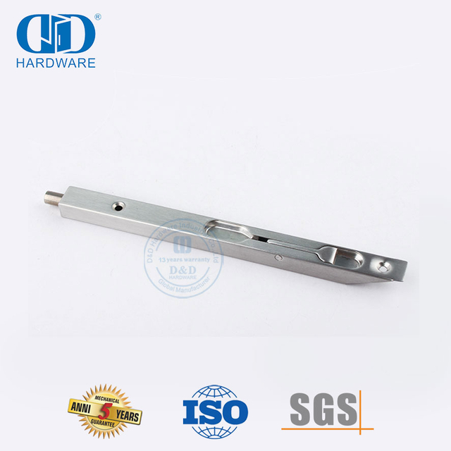 Perno rasante tipo caja de acero inoxidable para puerta de madera-DDDB007-SSS