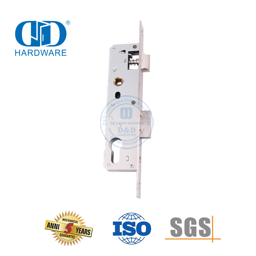 SUS 304 Accesorios de hardware para puerta de entrada Cerradura de puerta estrecha europea-DDML021-3085