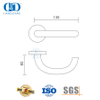 Manijas de palanca tubulares de herrajes para puertas de paso de alto grado de acero inoxidable-DDTH014-SSS