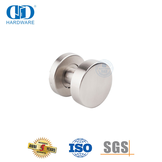 Manija de palanca de puerta tipo perilla sin llave para privacidad de puerta de dormitorio-DDTH029-SSS